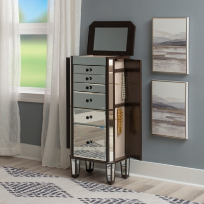 Linon Kara Jewelry Armoire - Thumbnail 2