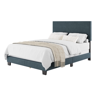 CorLiving Modern Full/Double Bed, Blue, large