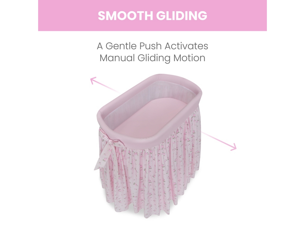 Delta Children Flora Gliding Bassinet Ashley