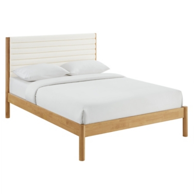 Modway Olea Queen Boucle Channel Tufted Platform Bed - Thumbnail 4