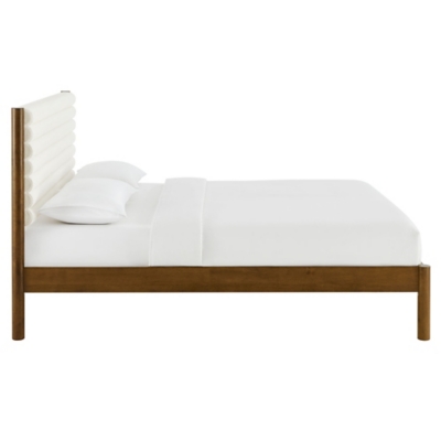 Modway Olea Queen Boucle Channel Tufted Platform Bed - Thumbnail 2
