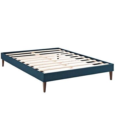 Modway Sharon Full Bed Frame With Squared Tapered Legs, Azure, large