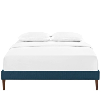 Modway Sharon Full Bed Frame With Squared Tapered Legs, Azure, large