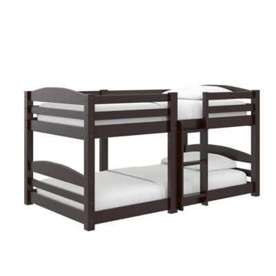 DHP Birley Twin over Twin Bunk Bed, Espresso, large