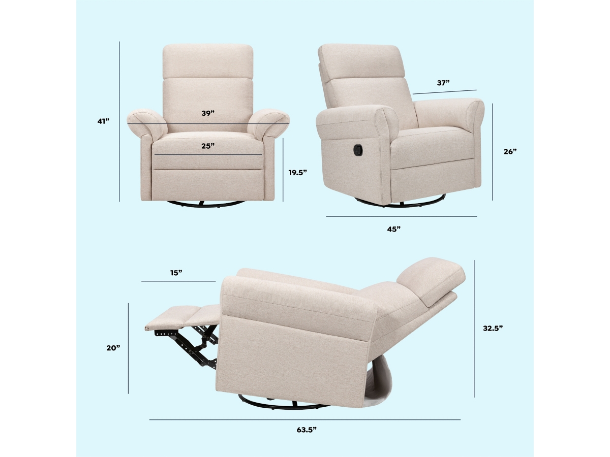 DaVinci Suzy Flex Manual Swivel Glider Recliner | Ashley