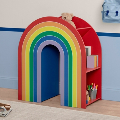 Delta Children 35" Rainbow Bookcase, , rollover