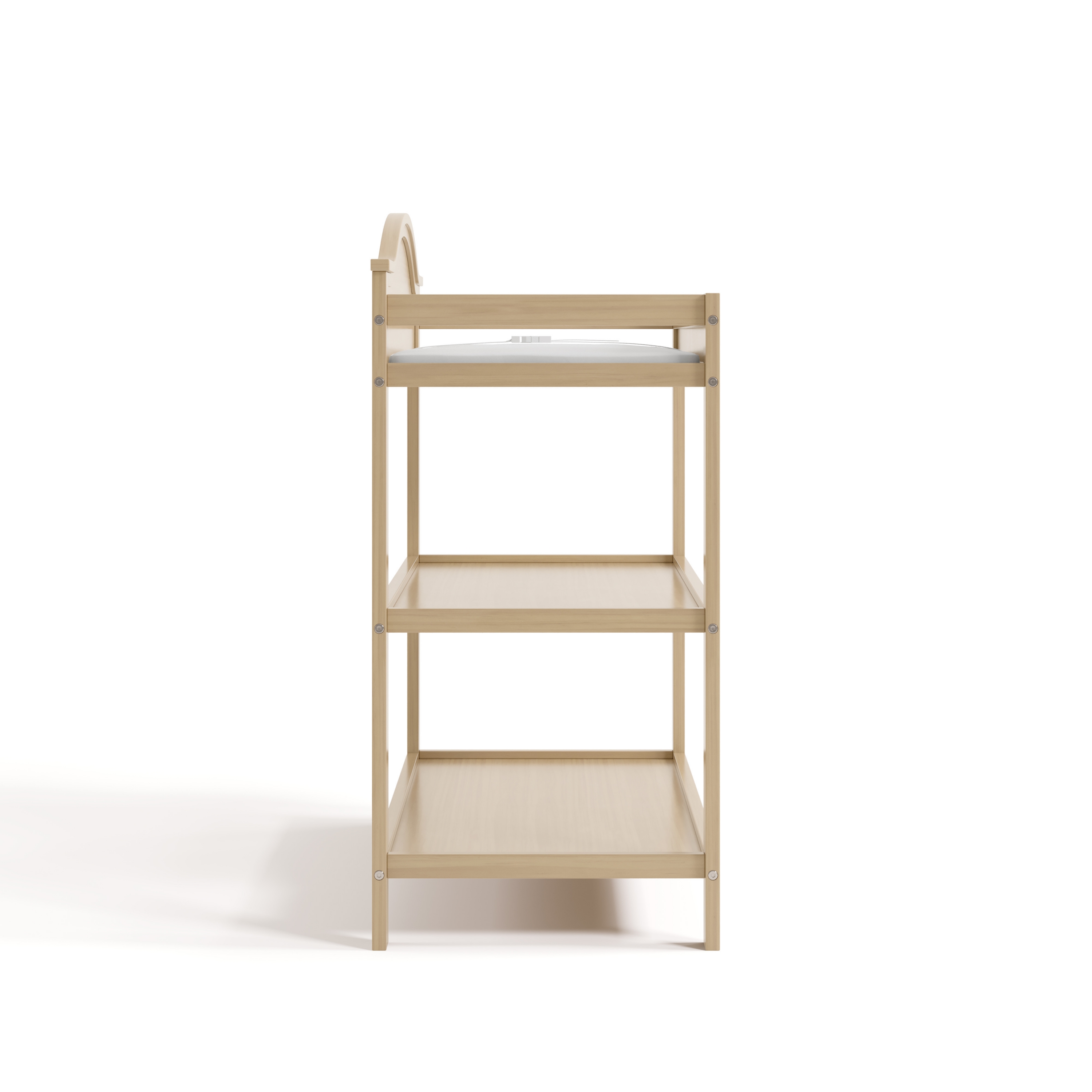 Graco Story Changing Table with a white changing pad.
