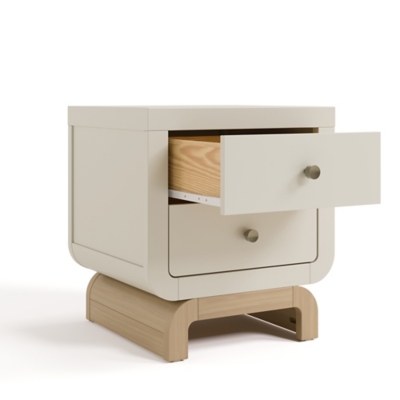 Open right drawer of nightstand