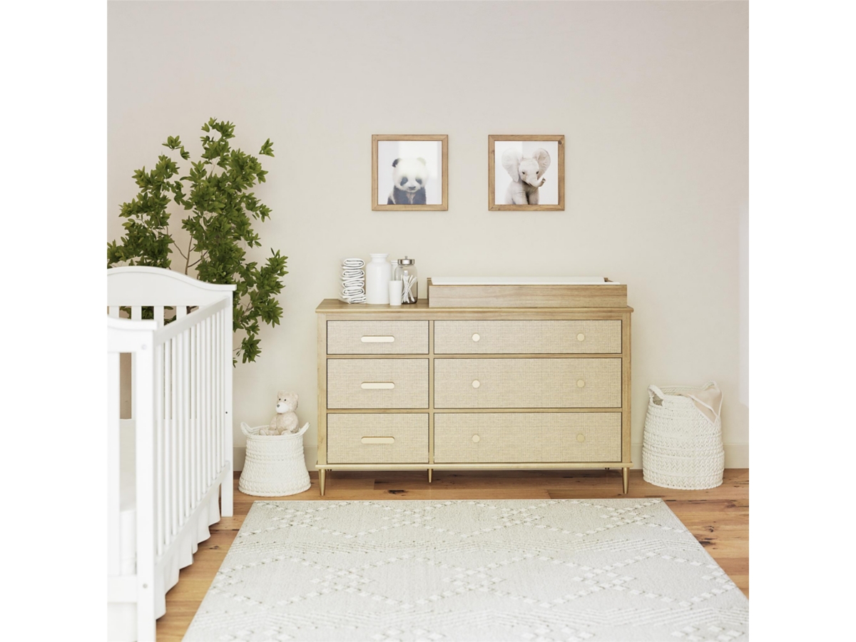 Little Seeds Shilohe 6 Drawer Convertible Dresser and Changing 