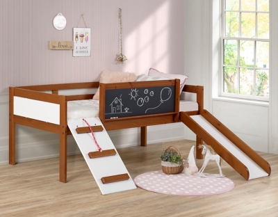 B6000279CN Donco Kids Twin Low Loft Art Play, Dark Espresso sku B6000279CN