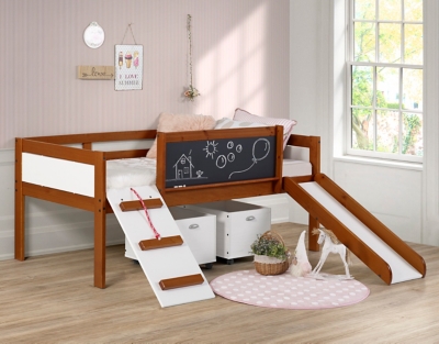 B6000281CN Donco Kids Twin Low Loft Art Play With Storage, Da sku B6000281CN