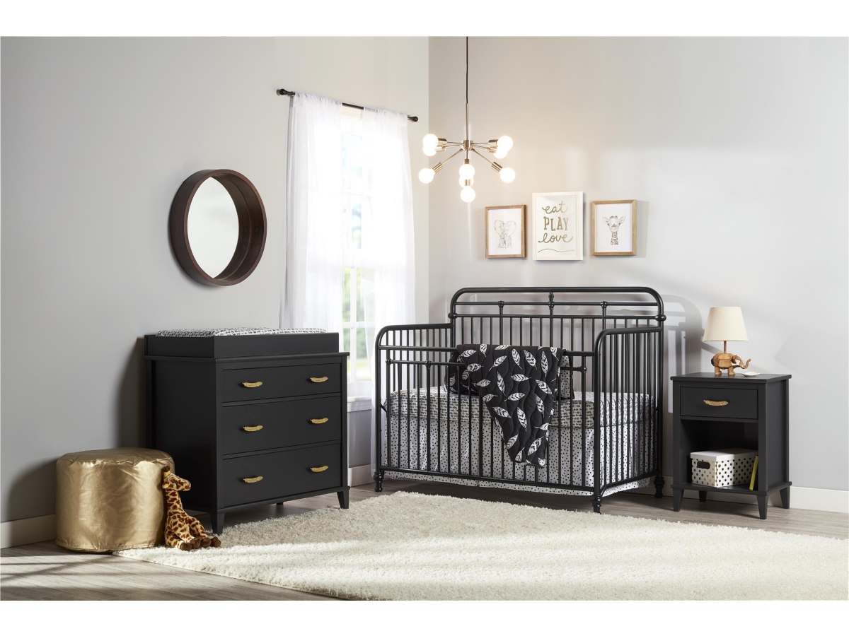 Black baby changing table dresser online