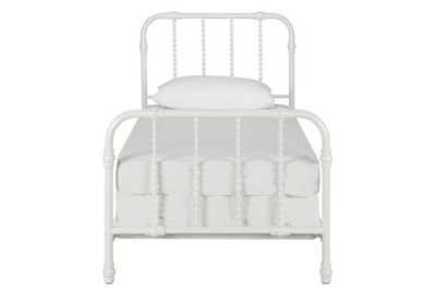 B600037-071 Jenny Lind Metal Twin Bed, White sku B600037-071