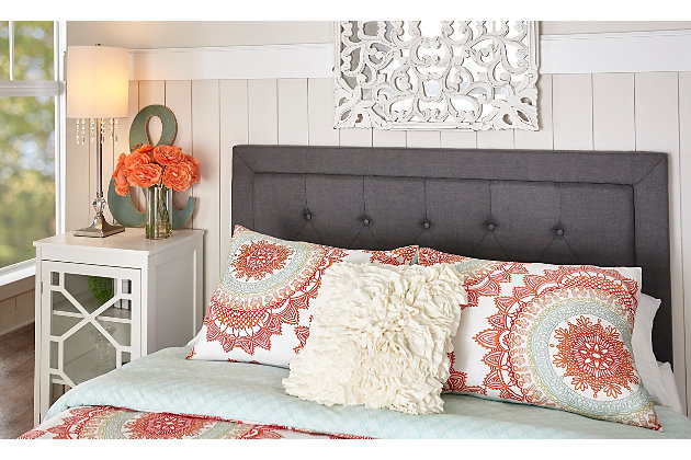 Full Queen Upholstered Headboard Ashley, What To Use Clean Fabric Headboard