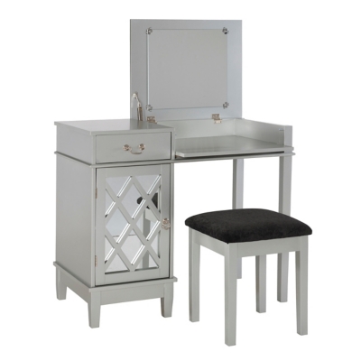 Linon Lattice Vanity Set Ashley