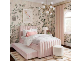 TOV Furniture Angela Velvet Trundle Bed