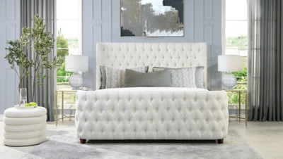 B6000577CN Jennifer Taylor Brooklyn King Tufted Panel Bed, An sku B6000577CN