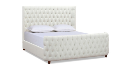 Jennifer Taylor Brooklyn King Tufted Panel Bed - Thumbnail 3