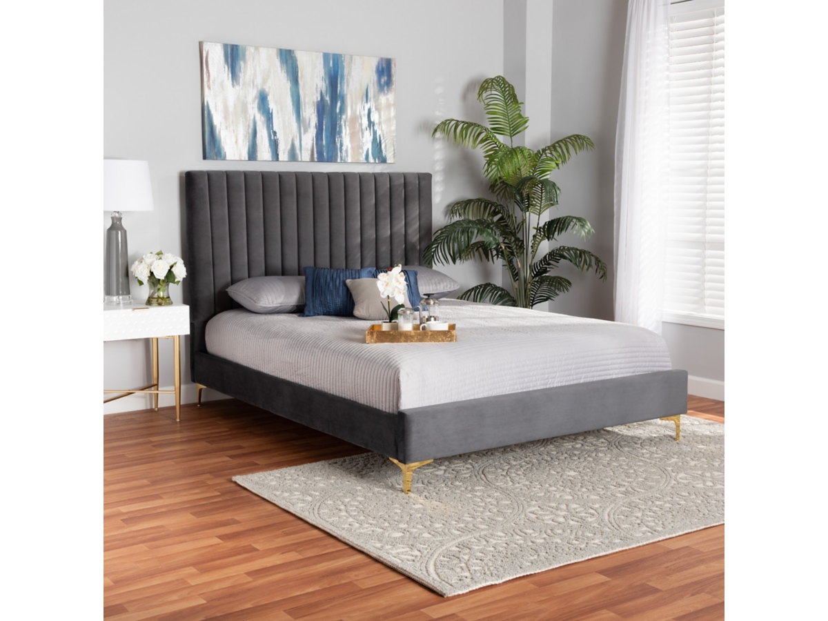 Baxton Studio Serrano Full Platform Bed | Ashley