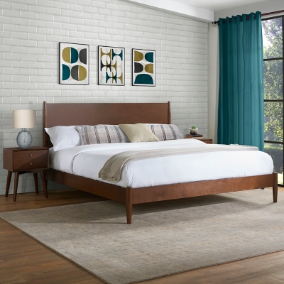 Crosley Landon Bed, Mahogany, rollover