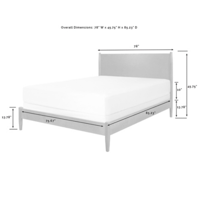 Crosley Landon Bed, Mahogany, large