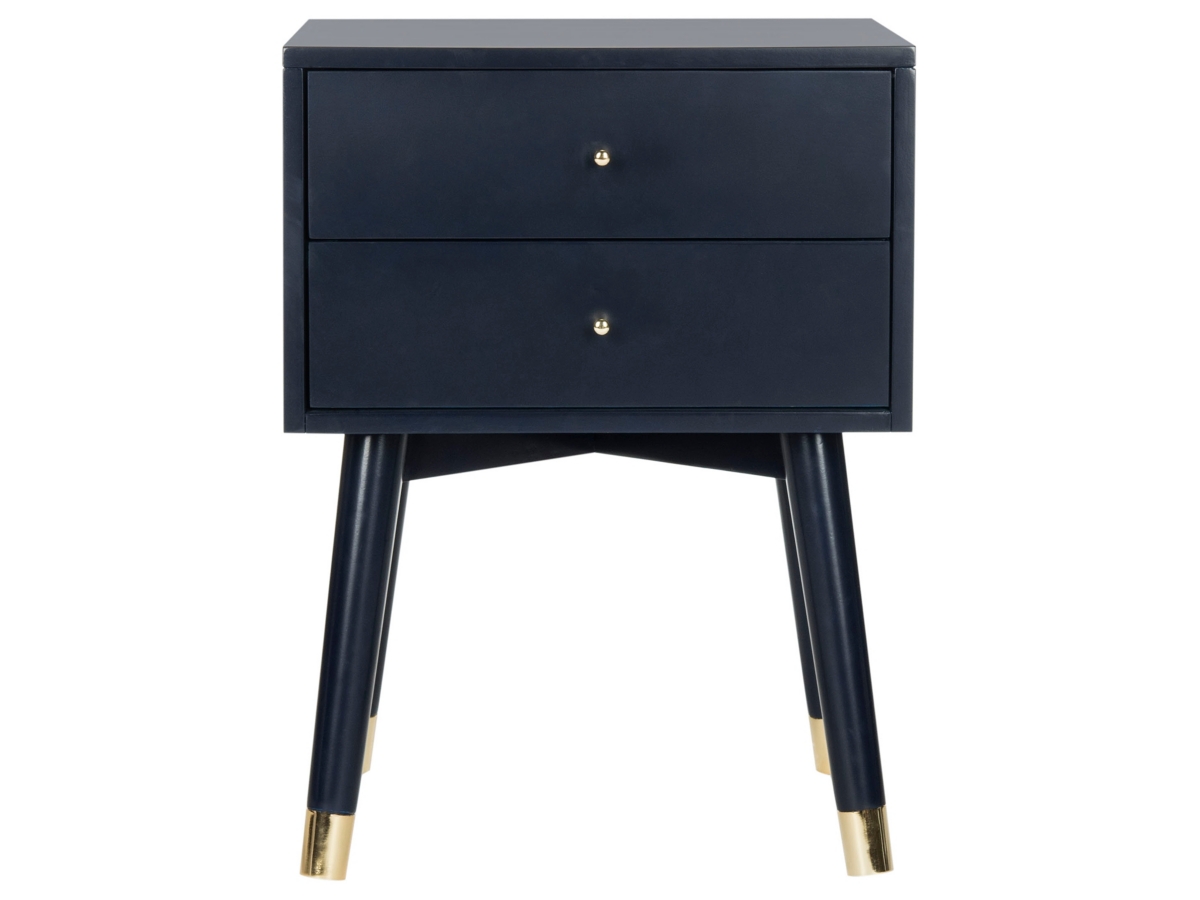 【送料無料】 Lyla Mid Century Gold Cap Nightstand | Ashley 本体