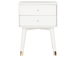 Lyla Mid Century Gold Cap Nightstand