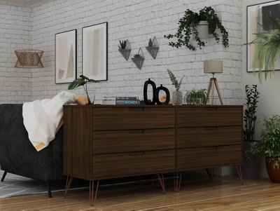 Manhattan Comfort 70&quot; 6 Drawer Double Low Dresser