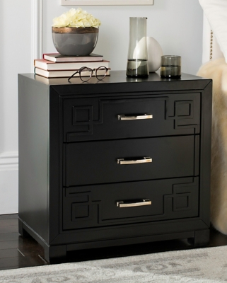 Large 3 drawer deals nightstand