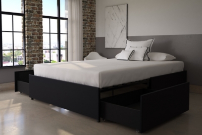 Maven platform full store bed with storage