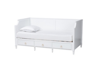 Baxton Studio Lowri 3-Drawer Daybed
