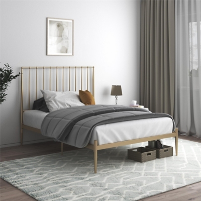 B600084-081 Dunston Metal Bed, Gold sku B600084-081