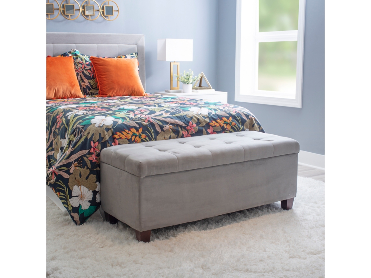 Shoe storage ottoman sales