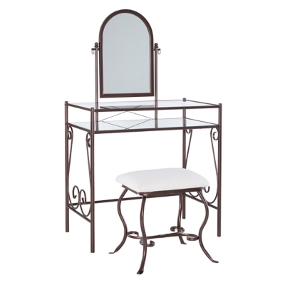 Leah Metal Vanity Set, , large