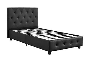 Dakota Twin Upholstered Bed, , rollover