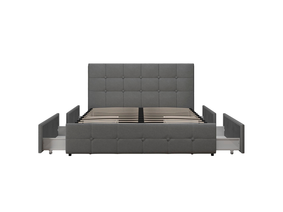 あ*お様 Bayou Atwater Living Ryder Full Linen Upholstered Storage Bed | Ashley