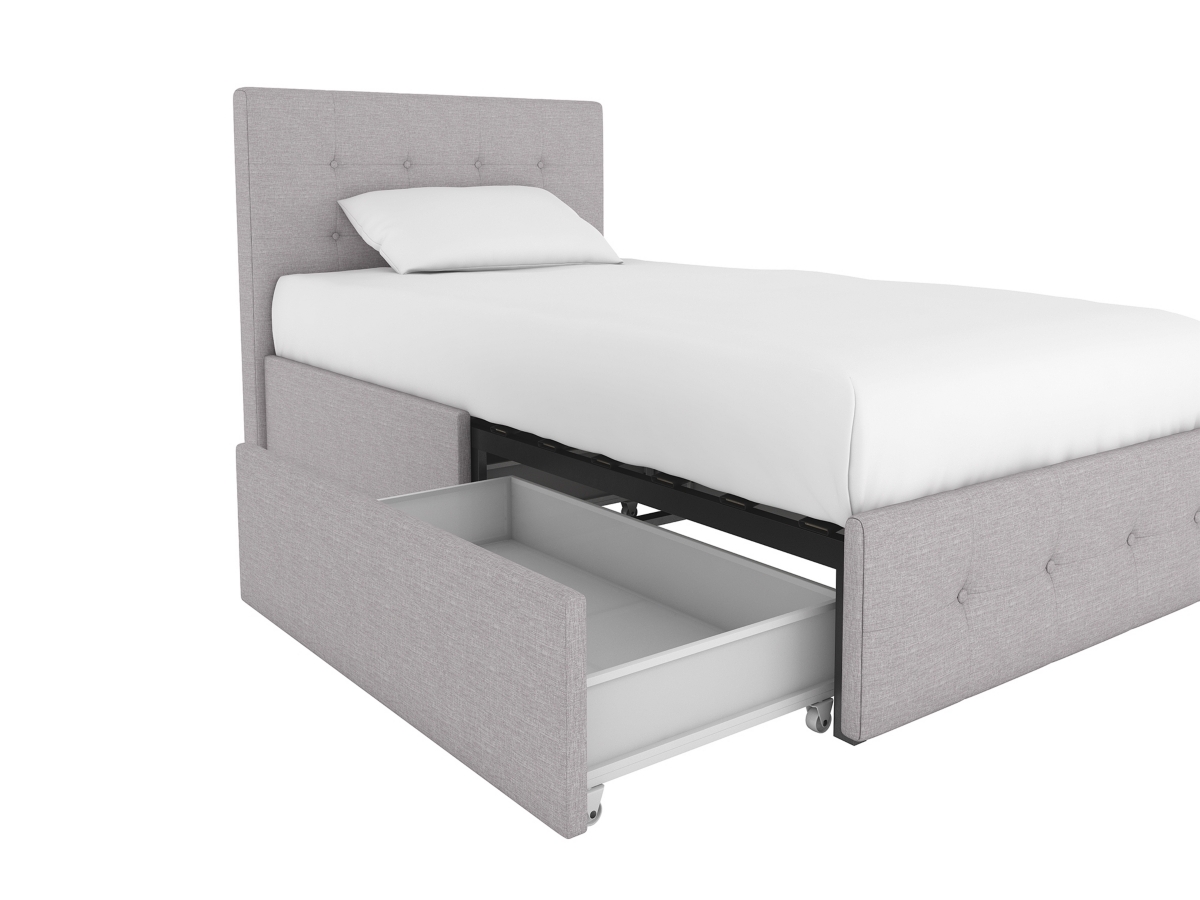 Atwater Living Ryder Linen Twin Upholstered Storage Bed | Ashley