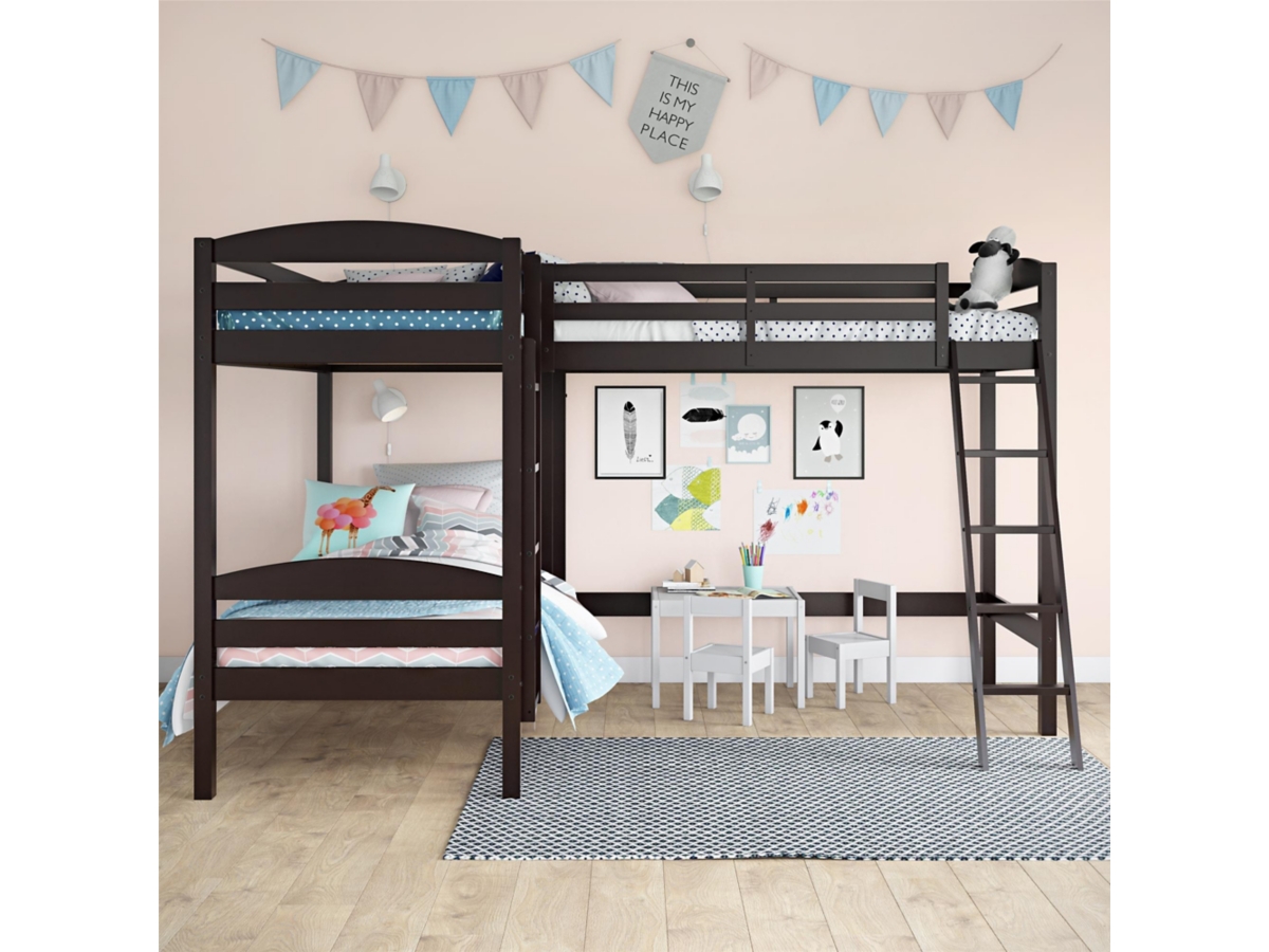 Atwater Living Giselle Triple Wood Bunk Bed