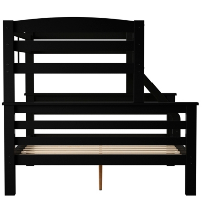 Linon Cale Black Twin Over Full Bunk Bed - Thumbnail 2