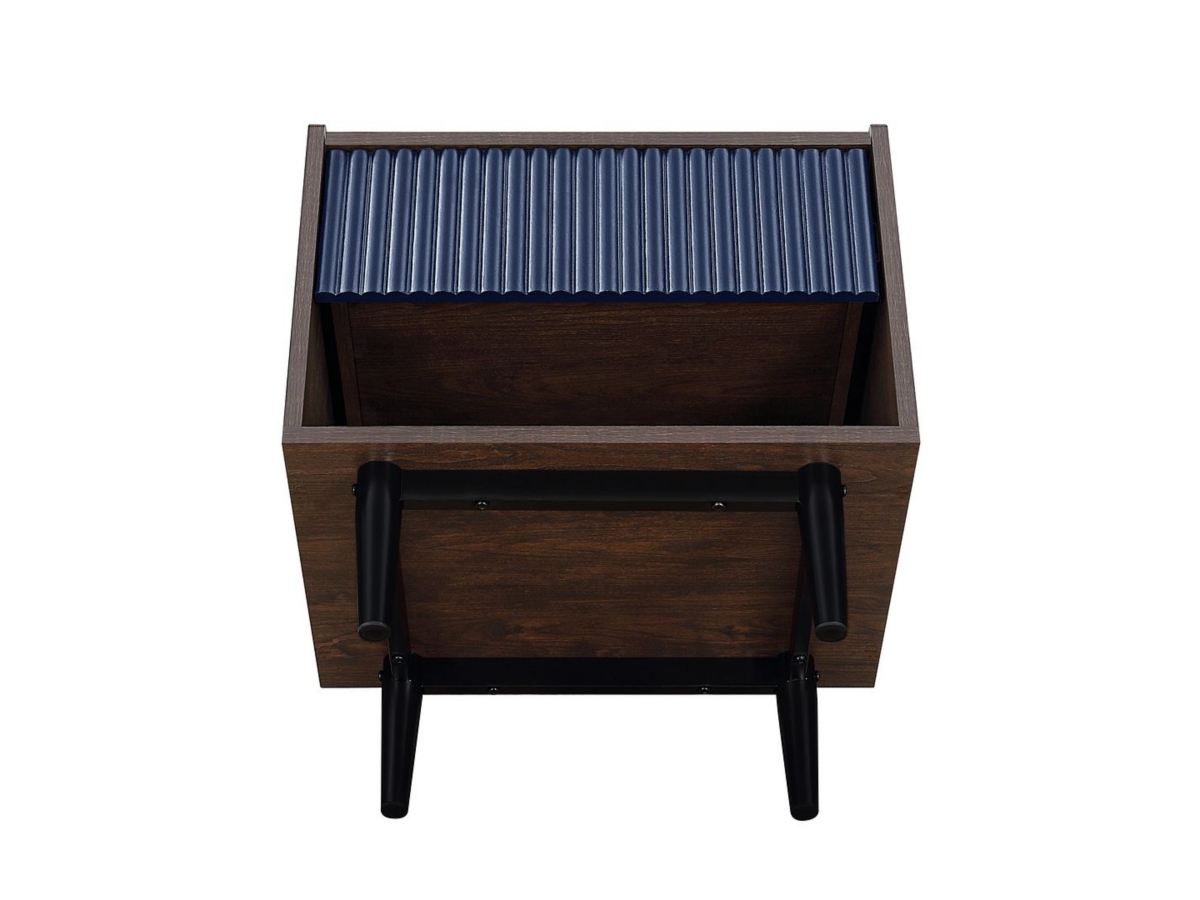 ミルキークイン Athena New York セット Manhattan Comfort Duane Ribbed 1-Drawer Nightstand Set of 2 | Ashley