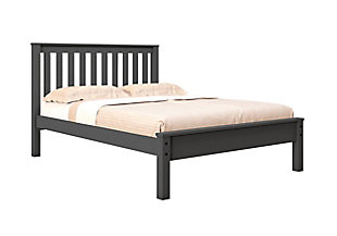 Donco Kids Contempo Mission Full Bed, Dark Gray, large