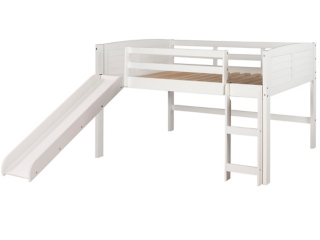 Donco Kids Louver Loft Bed with Slide