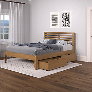 Donco Kids Roan Queen Platform Bed with Dual Underbed Drawers, , rollover