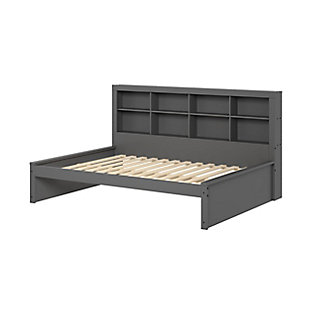 Donco Kids Bookcase Full Daybed, Dark Gray, large