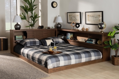 Dodelijk Verwaarlozing Extractie Erie Wood Queen Platform Storage Bed with Built-In Outlet | Ashley