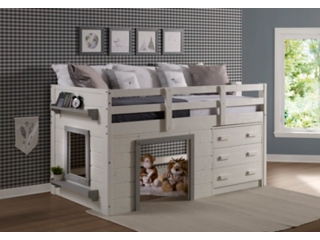 Donco Kids Sweet Dreams Loft with 3 Drawer Chest