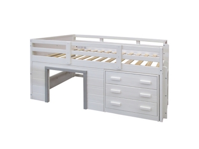Donco Kids Sweet Dreams Twin Loft with 3 Drawer Chest, , large