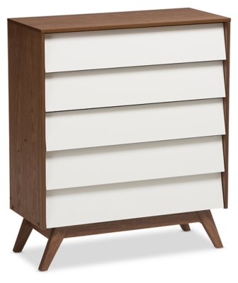 Hildon Wood 5-Drawer Storage Chest, , grid