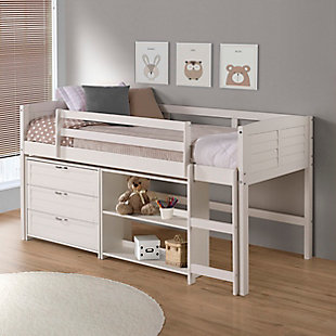 Donco Kids Louver Twin Modular Loft Bed, , rollover