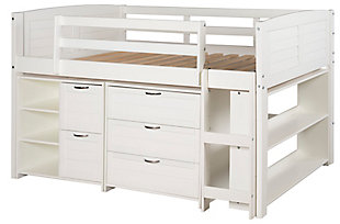 Donco Kids Louver Twin Modular Loft Bed, , large